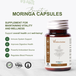 Moringa Capsules – Boost Immunity & Energy Vrishvrindaa