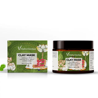 Clay mask for bright, clear, and refreshed skin