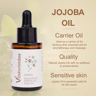 Jojoba oil for hair growth and scalp nourishment with vitamins and minerals