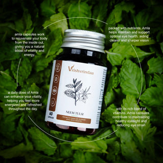 Neem Tulsi supplement combining antibacterial neem and adaptogenic tulsi