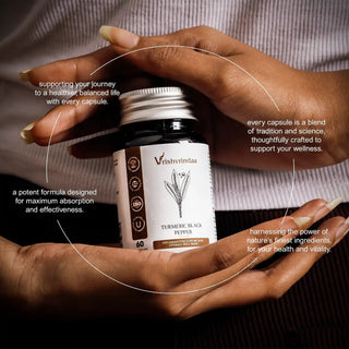 Turmeric piperine capsules that boost curcumin bioavailability by up to 2000% for better effectiveness