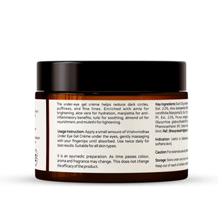 Under eye gel with hyaluronic acid for lasting hydration and smoother under eye texture