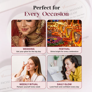 Vrishvrindaa Facial Kit – Brightening, De-Tan & Even Tone, 5-Piece Skincare Kit