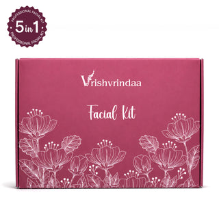 Vrishvrindaa Facial Kit – Brightening, De-Tan & Even Tone, 5-Piece Skincare Kit