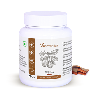 Vrishvrindaa Arjuna Tablets for Heart Health | Ayurvedic Cardiovascular Support & Wellness