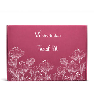 Vrishvrindaa Facial Kit – Brightening, De-Tan & Even Tone, 5-Piece Skincare Kit