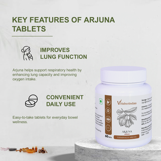 Vrishvrindaa Arjuna Tablets for Heart Health | Ayurvedic Cardiovascular Support & Wellness