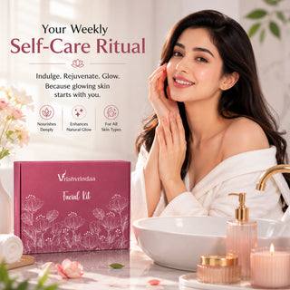 Vrishvrindaa Facial Kit – Brightening, De-Tan & Even Tone, 5-Piece Skincare Kit