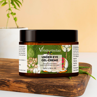 Vrishvrindaa Under Eye Gel Crème for Dark Circles & Youthful Look