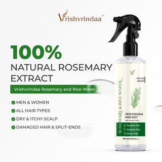 Hair Mist with Infused Herbs – Reduces Hair Fall & Promotes Shiny, Long Hair Vrishvrindaa