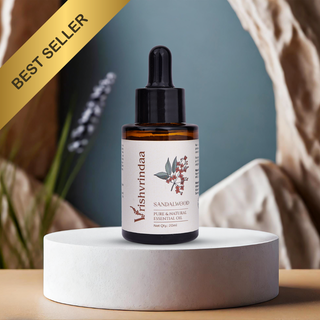 Vrishvrindaa Sandalwood Essential Oil – Soothing & Hydrating | For Glowing Skin 20ml