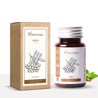 Amla capsules for hair growth, strengthens follicles, reduces hair fall and adds shine