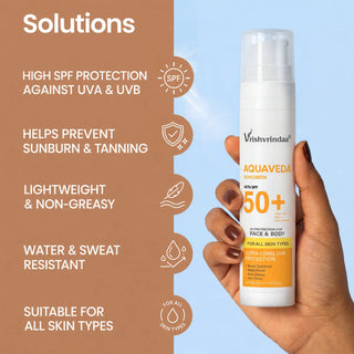 Vrishvrindaa Ayurvedic Aquaveda Sunscreeen SPF 50+ Benifits