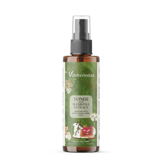 Ayurvedic toner with herbal extracts to tone and detoxify the skin