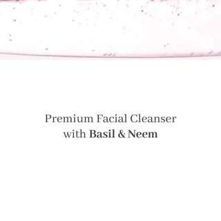Ayurvedic face wash with basil and neem – clears skin and boosts natural glow
