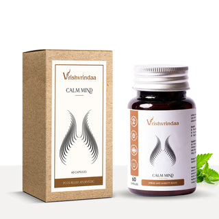 Calm supplement capsules designed for calm mind and reduced daily stress