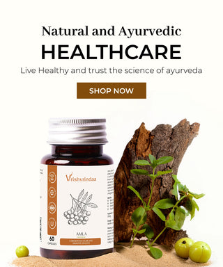 Vrishvrindaa Amla capsules for natural and Ayurvedic healthcare.