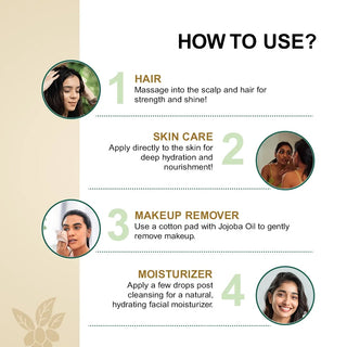 Jojoba oil for acne-prone skin to clear blemishes and calm inflammation