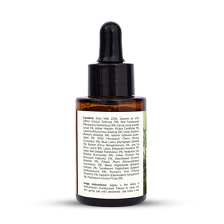 Kumkumadi natural sunscreen oil offers mild SPF protection and prevents tanning with saffron and turmeric
