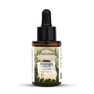 Kumkumadi oil for dry skin hydrates, moisturizes, and restores skin barrier overnight 