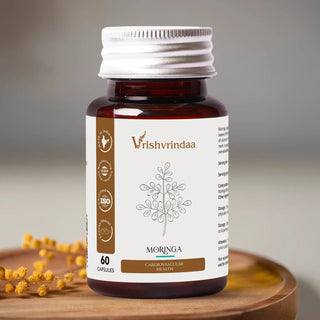 Vrishvrindaa Moringa Capsules for cardiovascular health, GMP and ISO certified, Made in India