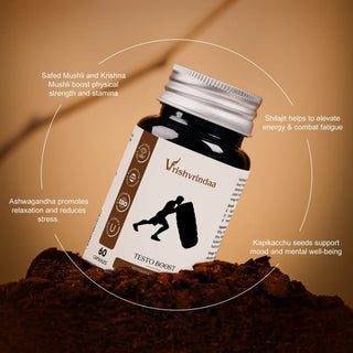 Natural testosterone booster with ashwagandha, fenugreek, and zinc for energy and focus 