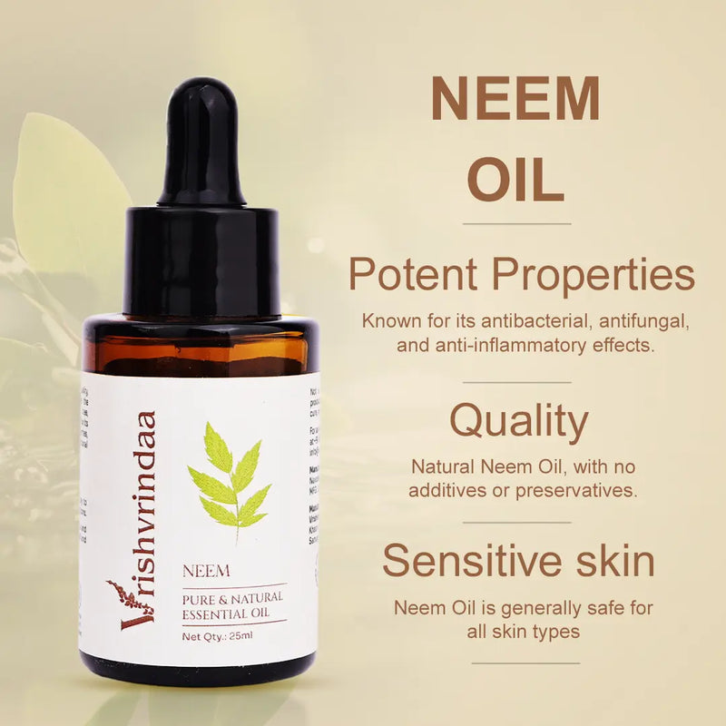 Neem oil for dandruff and scalp health with antifungal and soothing properties