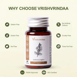 Organic ashwagandha capsules made from pure herbs for safe daily use