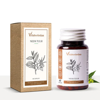 Organic Neem Tulsi supplement certified non‑GMO for healthy wellness