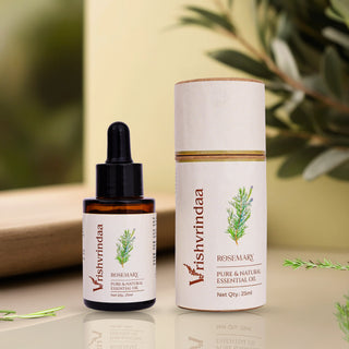 Pure rosemary essential oil, steam‑distilled for full potency in aromatherapy and skin care 