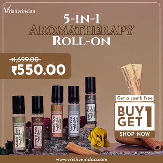 Buy the 5-in-1 Aromatherapy kit & Get a Free Wooden Comb