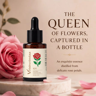 Rose Oil - Natural Glow & Promotes Hair Growth