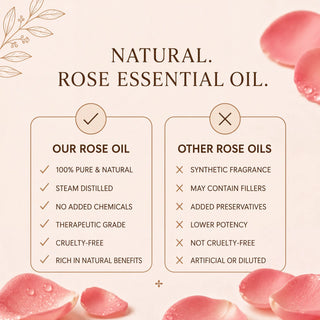 Rose Oil - Natural Glow & Promotes Hair Growth