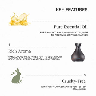 Sandalwood oil for acne healing reduces pimples and supports clearer skin