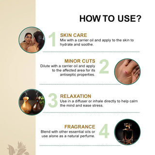 Sandalwood oil for hair growth nourishes the scalp, reduces dandruff, and restores shine