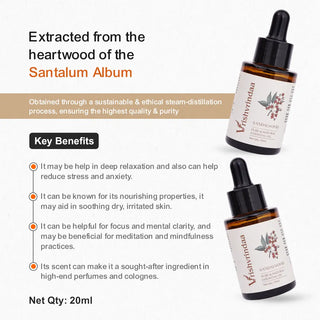 Sandalwood oil for wrinkles firms skin, smooths fine lines, and boosts elasticity