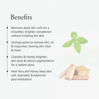 Tan removal face scrub – Vrishvrindaa exfoliator for dead skin and dullness