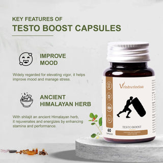 Testosterone capsules for men to enhance stamina, strength, and physical performance